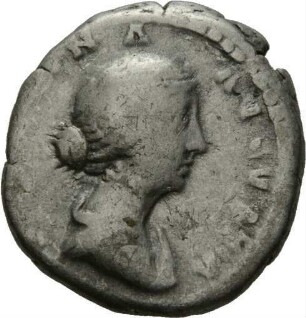 Denar des Antoninus Pius für Faustina II. aus dem Münzhort von Osterburken
