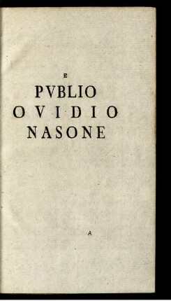 E Publio Ovidio Nasone