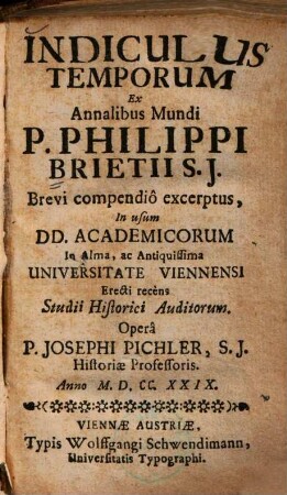 Indiculus temporum