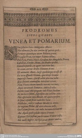 Liber Quarti. Vinea et Pomarium.