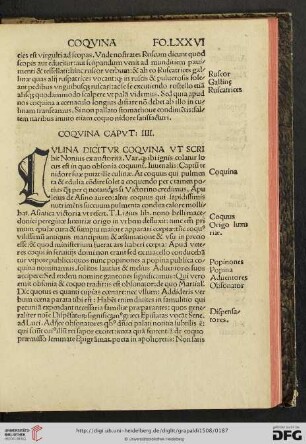 Capvt IIII: Coqvina