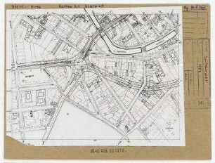 Hauptverkehrsstraßenplanung im Umfeld des Spittelmarktes. Berlin, Mitte, Spittelmarkt/Leipziger Straße/Lindenstraße/Gertraudenstraße/Neue Grünstraße