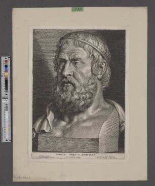 Sophocles Sophili. F. Atheniensis : Ex marmore antiquo