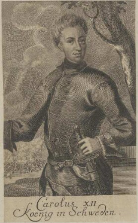 Bildnis von Carolus XII., König von Schweden