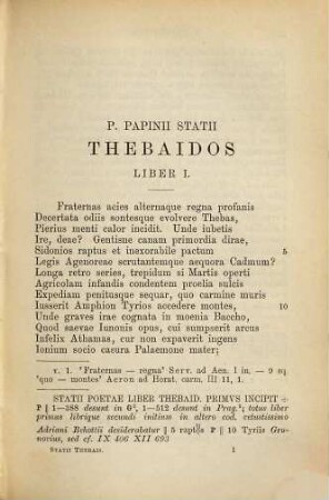 P. Papinius Statius. 2,2, Achilleis et Thebais. Fasc. II. Thebais : cum indice nominum