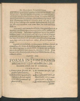 Membrum I, De Examina Ipsius Rei Et Connexis