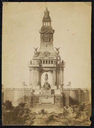 Kaiser-Wilhelm-Denkmal, Porta Westfalica: Ansicht