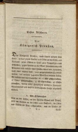 Erster Abschnitt. Das Königreich Preußen.