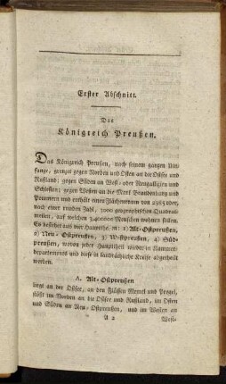 Erster Abschnitt. Das Königreich Preußen.