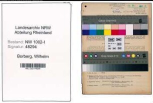Entnazifizierung Wilhelm Borberg, geb. 13.11.1891 (Abtl.Leiter)