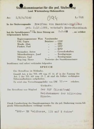 Waechter-Spittler, Hertha von