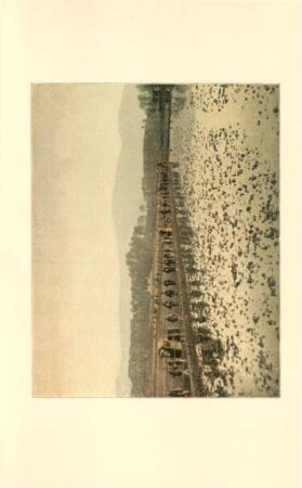 A portion of William Barclay Parson's retinue crossing rice fields ...