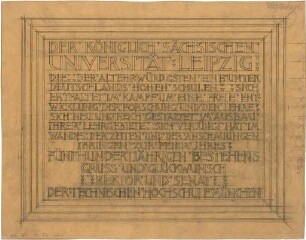 Pfann, Paul; Graphische Arbeiten - Gruß - u. Glückwunschurkunde (Ansicht)