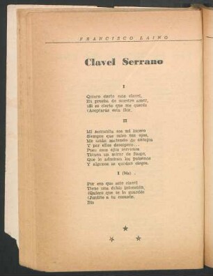Clavel serrano