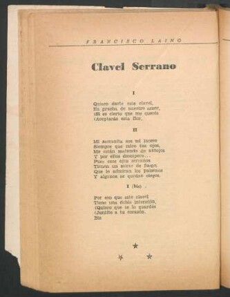 Clavel serrano