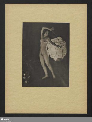 Weiblicher Akt mit Lampe