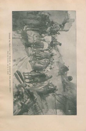 Friedrich der Große vor der Schlacht bei Zorndorf in dem zerstörten Küstrin