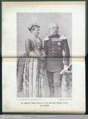 Sr. Majestät König Albert und ihre Majestät Königin Carola von Sachsen