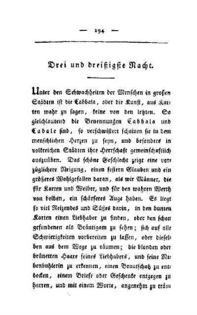 Drei und dreißigste Nacht. Bei einer Wahrsagerin