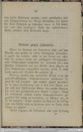 Reiterei gegen Infanterie