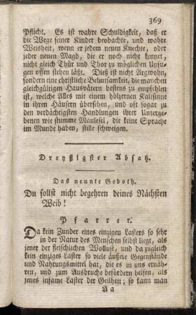 Das neunte Geboth.