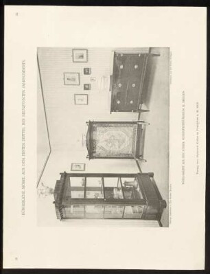 Taf. 28. Möbelgruppe aus dem Kgl. Kunstgewerbe-Museum zu Dresden.