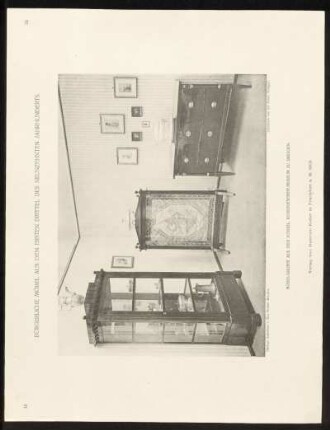 Taf. 28. Möbelgruppe aus dem Kgl. Kunstgewerbe-Museum zu Dresden.