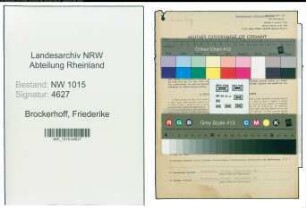 Entnazifizierung Friederike Brockerhoff , geb. 02.05.1914 (Kaufmann)