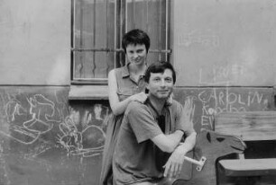 Der Fotograf Joachim W. Schiwy mit seiner Lebensgefährtin Stephanie Rees
