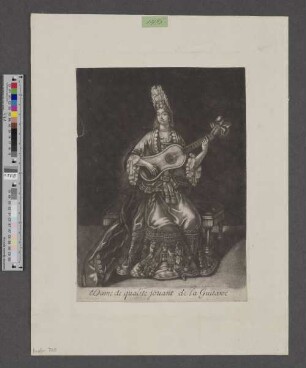 Dame de qualite jouant de la Guitare