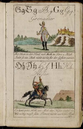 G. Grenadier. - H. Husar.