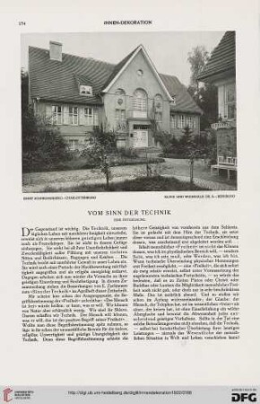 Vom Sinn der Technik