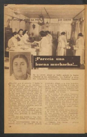 ¡Parecía una buena muchacha! ... : Un detalle para la pista