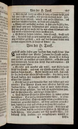 105-109, 4. Von der H. Tauff