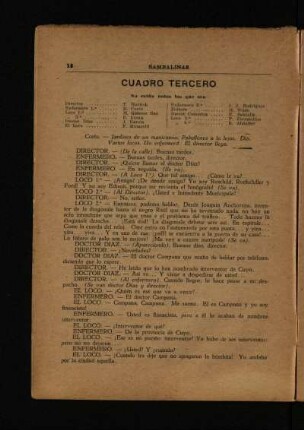 Cuadro tercero - No están todos que son