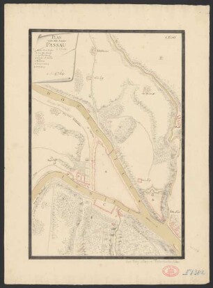 Plan von der Stadt Passau