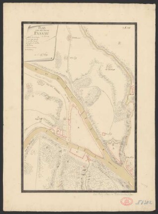 Plan von der Stadt Passau