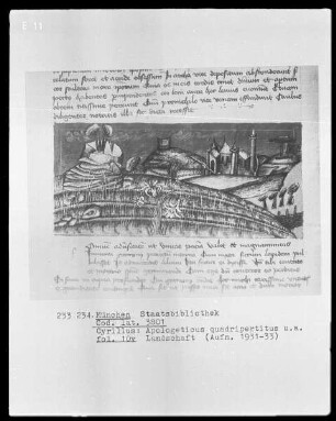 Cyrillus, Apologeticus quadripertitus — Landschaft, Folio 10verso