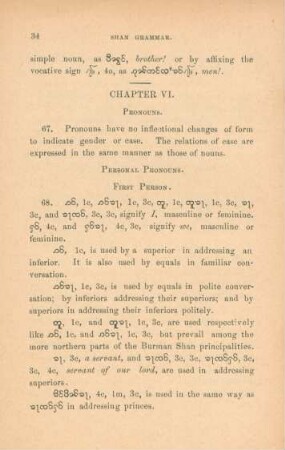 Chapter VI. Pronouns