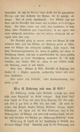 Was ist Nahrung und was ist Gift?