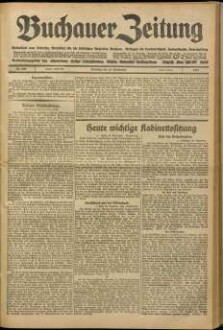 Buchauer Zeitung Volksblatt vom Federsee : Amtsblatt für die städt. Behörden Buchaus