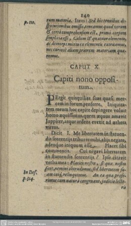 Caput X. Capiti nono oppositum