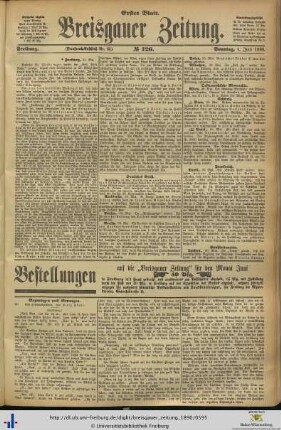 01.06.1890 (Erstes Blatt)