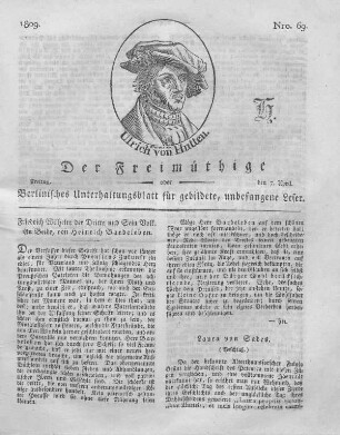 Nro. 69., Freitag, den 7. April 1809