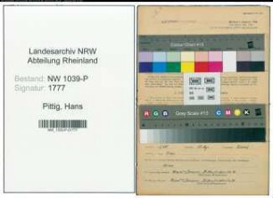 Entnazifizierung Hans Pittig , geb. 05.03.1904 (Arbeiter)