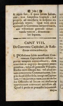 62-64, Caput VIII