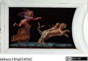 Szenen aus der römischen Geschichte und Mythologie, Putto auf einem von Tigerinnen gezogenen Wagen