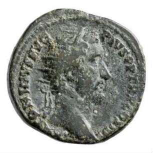 Münze, Dupondius, 145 - 161 n. Chr.