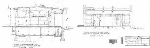 Reutlingen Hbf: Querschnitt durch Sperre-Halle und Handgepäck Empfangsgeb.