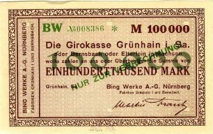 Einhunderttausend Mark